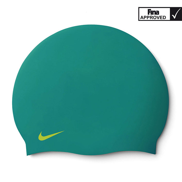 ナイキ スイム ソリッド シリコン水泳帽 ブラック [93060-001 FINA認証